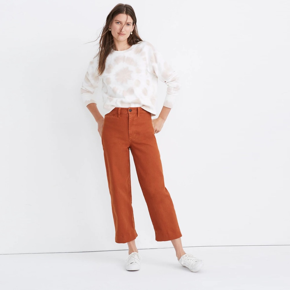 MADEWELL‎ Slim Emmett Wide-Leg Crop Pants Size 26